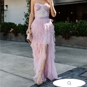 NWOT Women’s VICI Dusty Lavender Dress with Maxi Skirt